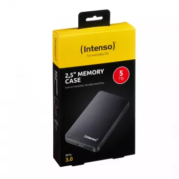Disco rigido esterno Intenso 5 TB USB 3.2 2,5 pollici Memory Case