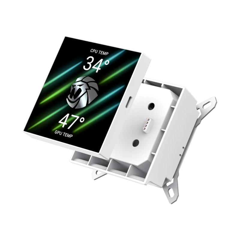Gamemax | Dissipatore a liquido per CPU | HAILSTORM 360 LCD | bianco