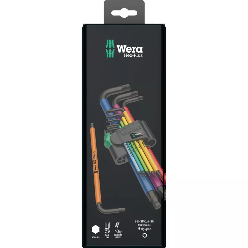 Set di chiavi a brugola a L Wera 950 Spkl9
