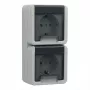 Presa Schuko Gira 4780 30 — 250 V, 16 A, grigio, custodia in plastica