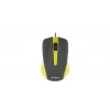 Mouse USB con cavo, 3 tasti, superficie gommata