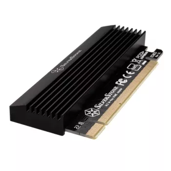 Adattatore M.2 PCIe x4 con dissipatore SILVERSTONE SST-ECM23 — M.2 NVMe su PCIe x4 (con raffreddamento attivo)