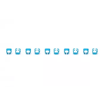 DIGITUS - Clip per cavi con codifica colori - per cavi patch - blu (confezione da 100) (A-CC-B)