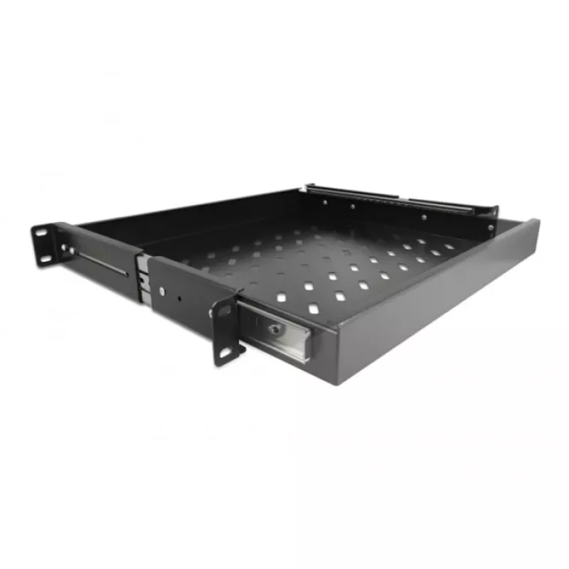 Delock - cassetto per rack - nero - 1U - 48,3 cm (19