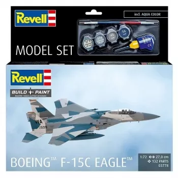 Kit di montaggio in plastica REVELL Boeing F-15C Eagle 1:72 — set di montaggio