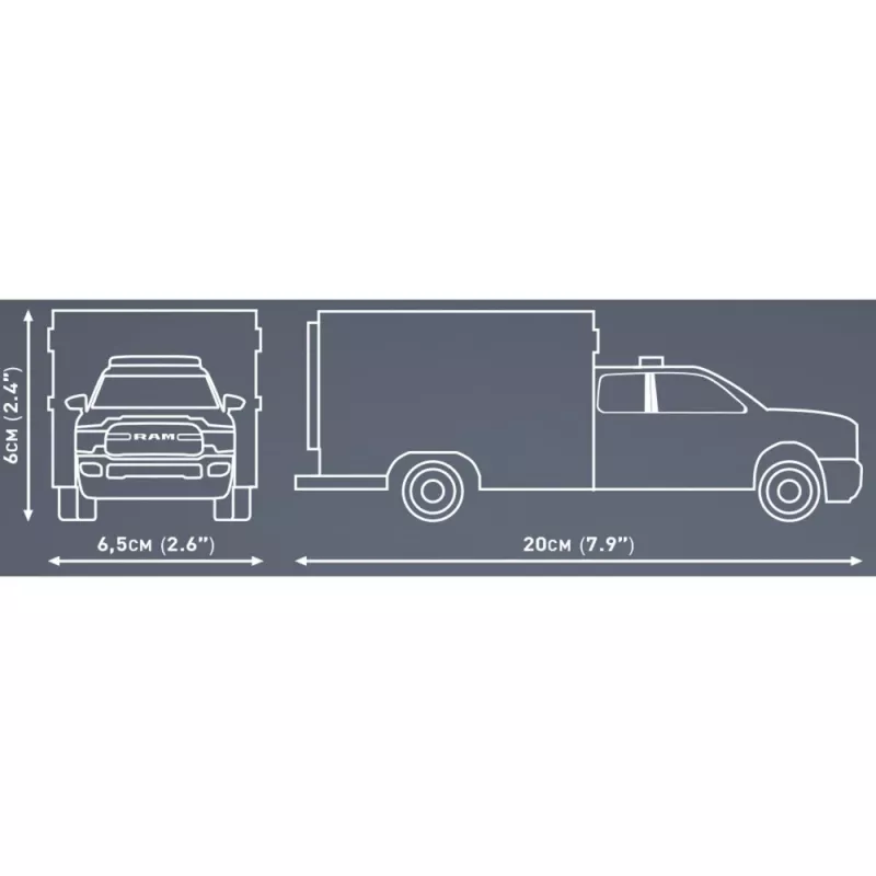 Gioco di costruzione Cobi RAM 3500 Ambulance modello 24609 set di mattoncini