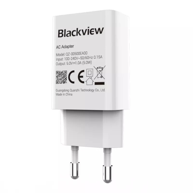 Caricabatterie 5W Blackview ASBVWLTCHAR5W01 alimentatore USB compatto e leggero 5 W