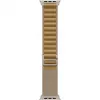 Cinturino Apple 49 mm Alpine Loop marrone piccolo finitura titanio naturale