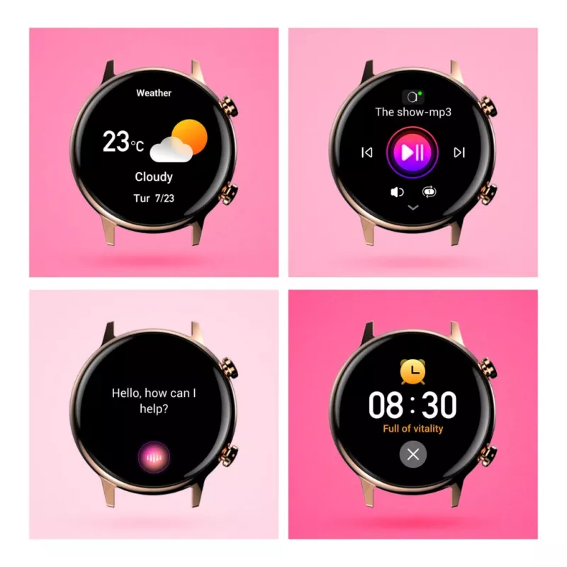 Smartwatch Manta Alexa Mini SWU502BK nero