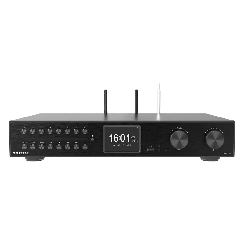 Telestar 5700550 radio internet digitale nero, metallizzato