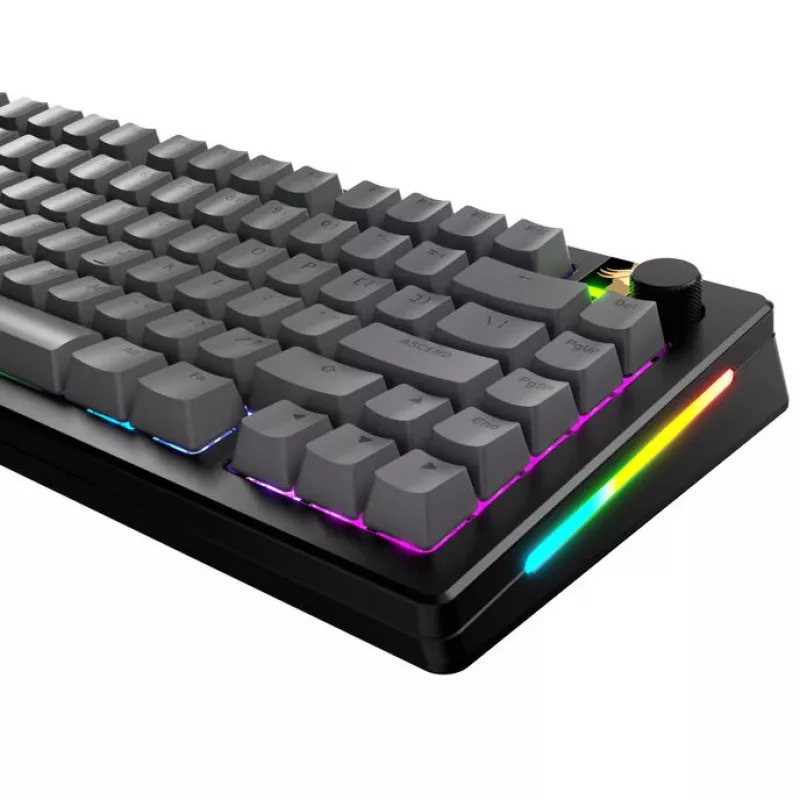Tasti GLORIOUS GPBT Basics PBT Dye-Sub Armor grigio layout ANSI