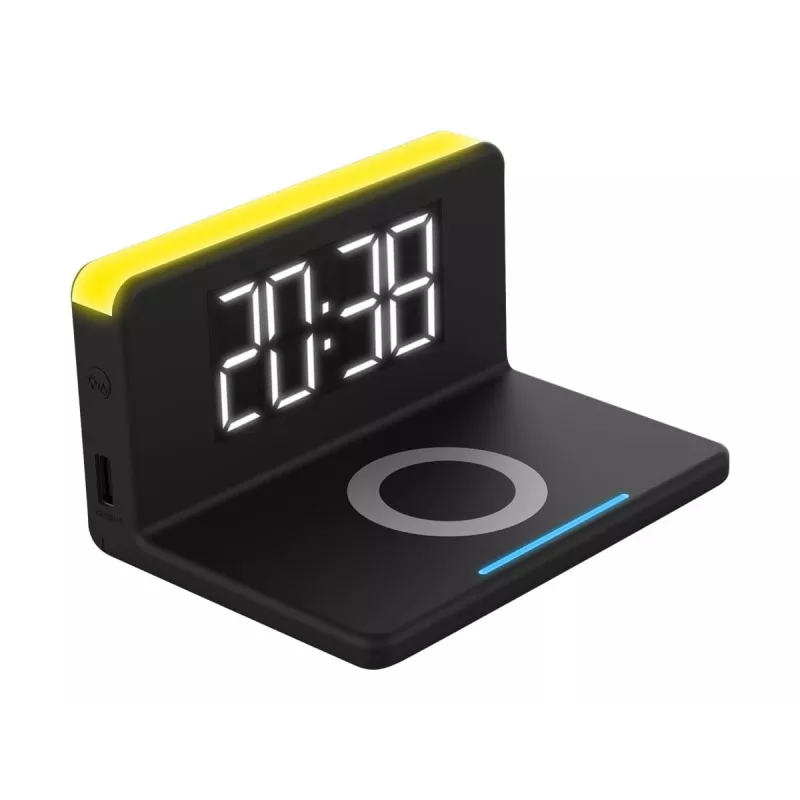 Sveglia digitale Terratec ChargeAir nero giallo 286141