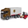 Camion logistico Scania Super 560R UPS con muletto
