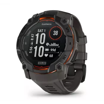 Garmin Instinct 3 Solar Smartwatch GPS 1,3 pollici MIP 176x176 Touchscreen Nero