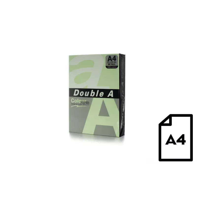 Carta colorata Double A, 80 g, A4, 500 fogli, Lagoon