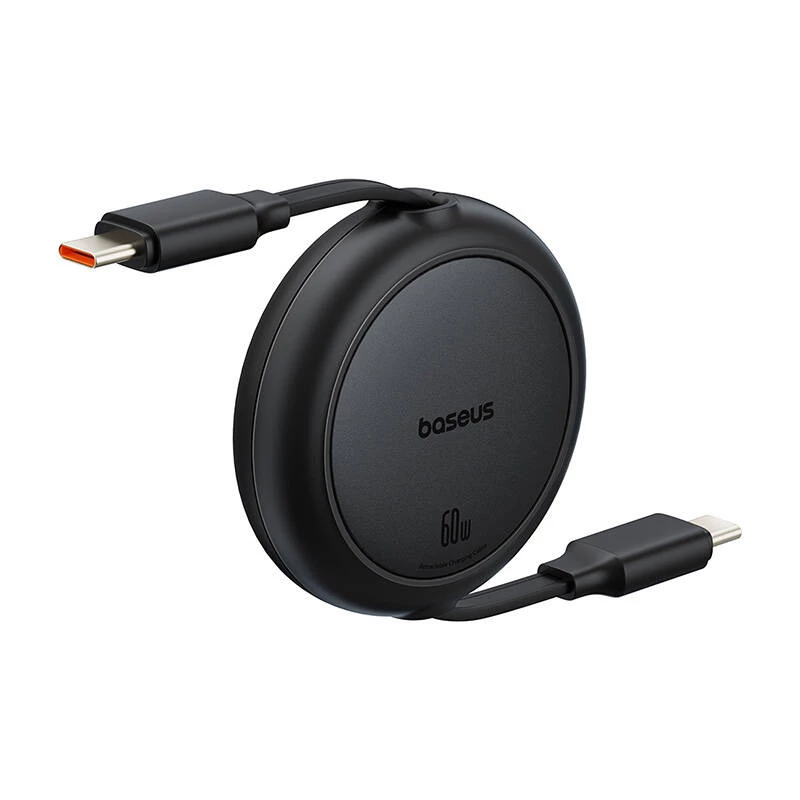 Baseus Free2Pull Mini cavo USB-C a USB-C, 60 W, 1 m, (nero)