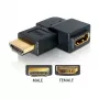Adattatore HDMI maschio a femmina 90° a sinistra DeLOCK 65077