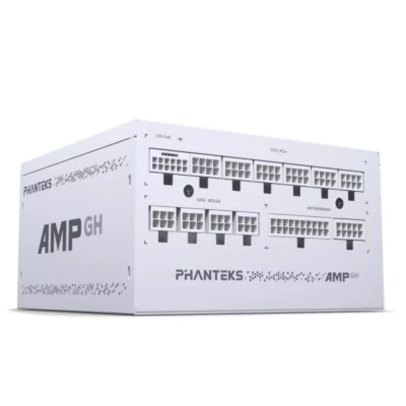Alimentatore PHANTEKS AMP GH 850 W, 18+10 Pin ATX, completamente modulare, 80 PLUS Gold, bianco