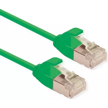 ROLINE U/FTP DataCenter Patch cable Cat.6A (Classe EA), LSOH, slim, verde, 0,3 m (21.15.3331)