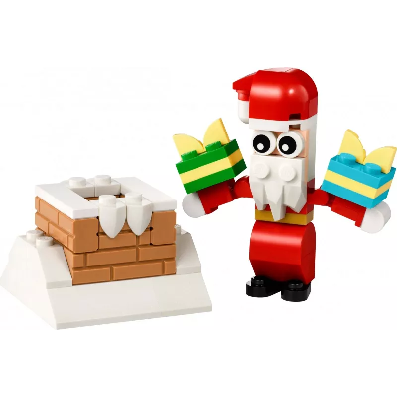 Giocattolo da costruzione LEGO Santa's Chimney Polybag 30692 – mini set natalizio da costruzione