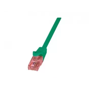 Cavo di rete LOGILINK 0,25 m Cat6 U/UTP con connettori maschi RJ-45, verde