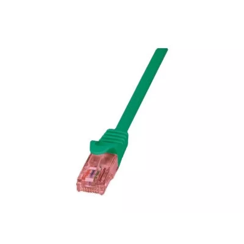 Cavo di rete LOGILINK 0,25 m Cat6 U/UTP con connettori maschi RJ-45, verde