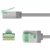 Cavo di rete Goobay 74346 RJ-45 Cat8.1 1m grigio