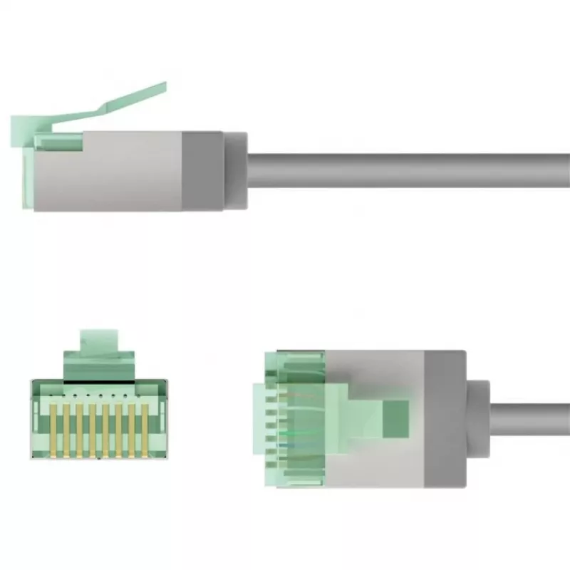 Cavo di rete Goobay 74346 RJ-45 Cat8.1 1m grigio