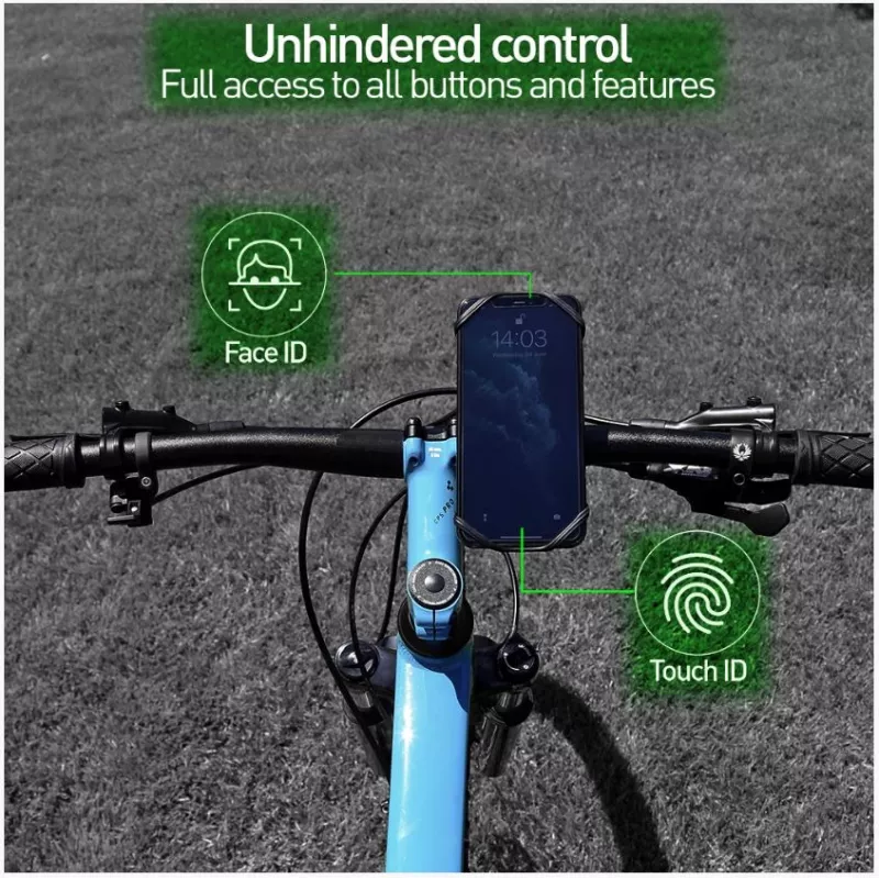 Supporto per bici Tellur BPH100 nero – supporto da manubrio per smartphone, supporto regolabile
