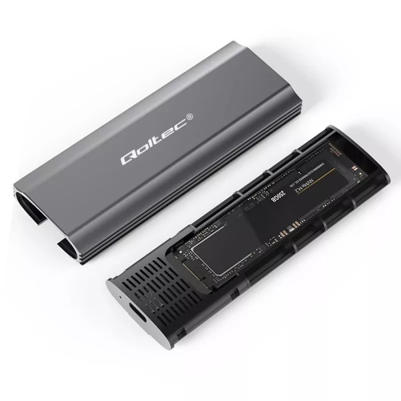 Case | alloggiamento NV2271 per SSD M.2 | SATA | NVMe | USB-C | 2TB