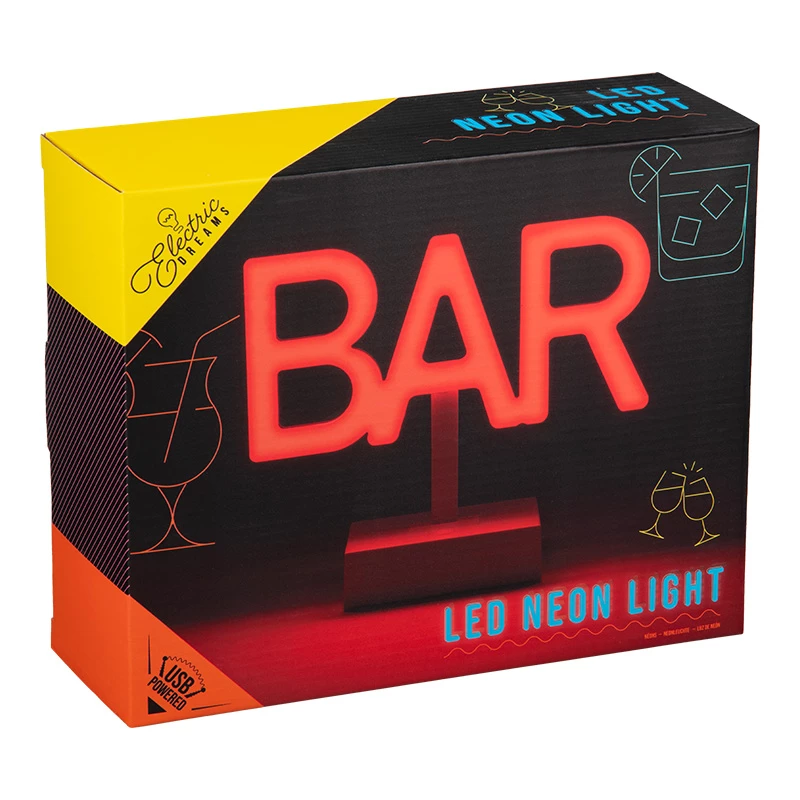 Lampada LED neon da terra Paladone Bar