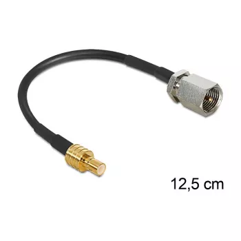 Cavo coassiale DeLOCK 88473 0,125m FME SMB oro nero