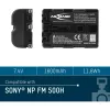 ANSMANN A-Son NP FM 500 H - Batteria per fotocamera Li-Ion 1500 mAh (5044503)