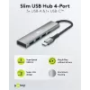 Goobay Slim hub USB 4 porte USB-C a/USB-A 5 Gbit/s - -Plug> 1x (76562)
