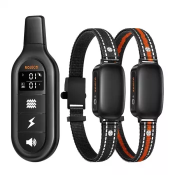 Collare per addestramento cani Rojeco RojecoPD521 1000m con 2 collari (nero)