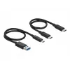Delock M.2 docking station - adattatore di interfaccia - scheda M.2 NVMe - USB 3.2 (Gen 2) - argento