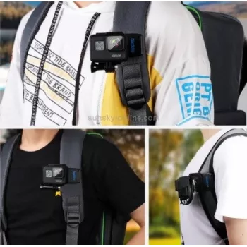 Supporto con cinghia RUIGPRO DCA6908 per DJI Osmo Action – rotazione 360°, leggero