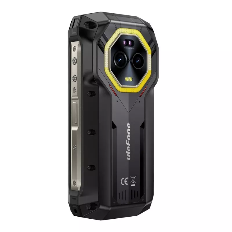 Ulefone Armor Mini 20 smartphone, 4,7 pollici, Helio G99, 8GB RAM, 256GB, 6200 mAh, Android 14, nero