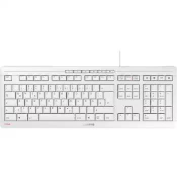 CHERRY STREAM tastiera ufficio USB QWERTZ tedesco bianca