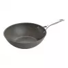Wok Ballarini 75002-815-0 rotondo antracite 30 cm, alluminio, rivestimento antiaderente granito/titanio a 6 strati