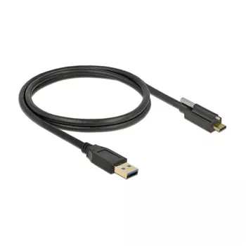Cavo USB DeLOCK 83717 USB 3.2 Gen 2 1m USB A USB C nero