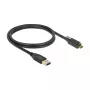 Cavo USB DeLOCK 83717 USB 3.2 Gen 2 1m USB A USB C nero