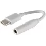 Cavo audio S/CONN 14-05020 0,1 m 3,5 mm USB Type-C bianco