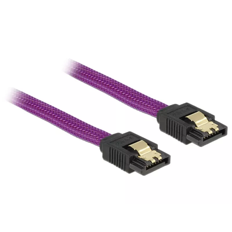Cavo SATA DeLOCK 83691 0,5 m SATA 7 pin viola