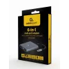 Gembird A-CM-COMBO6-01 adattatore multiporta USB-C 6-in-1, USB 3.1 Gen 1, HDMI 4K, VGA, PD 60 W, lettore SD/microSD, audio da 3,5 mm, grigio