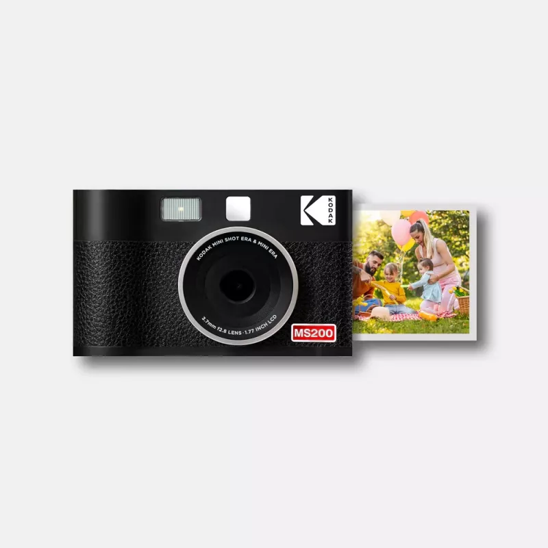 Fotocamera istantanea Kodak Mini Shot 2 Era — fotocamera istantanea portatile con stampante integrata, nero
