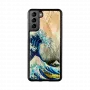 Custodia per smartphone iKins per Samsung Galaxy S21+ — cover posteriore protettiva 'great wave'