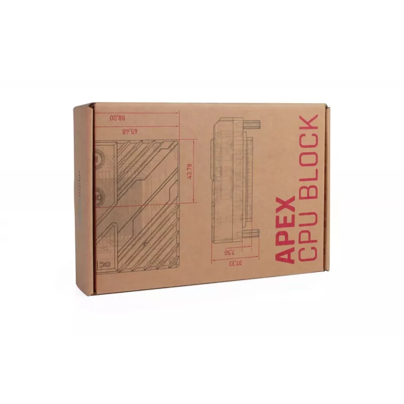 Coldplate Alphacool 13851 acrilico trasparente 88x88x32.3mm