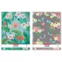 Blocco a spirale Herlitz A4 Ladylike 80 fogli a righe con margine motivi assortiti