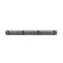 Patch panel 1U LANBERG PPS5-1024-B — 24 porte RJ-45 Cat5, metallo, nero, montaggio su rack